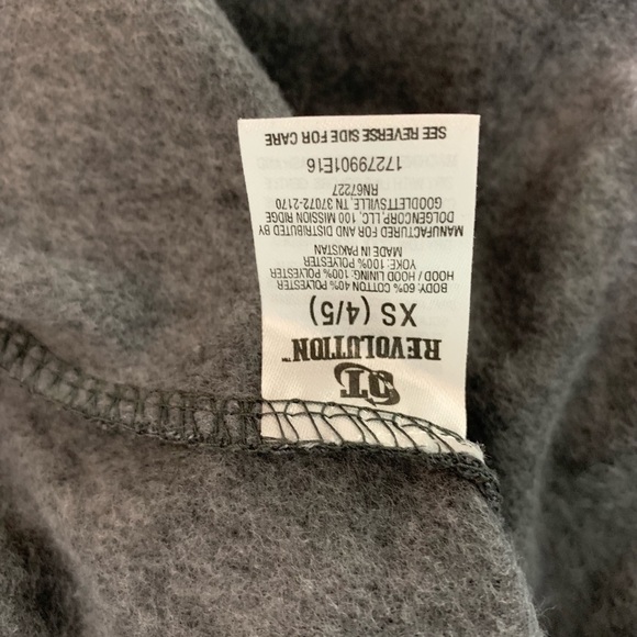 Boys Revolution Camo Print Gray And Orange Jacket - Picture 8 of 9